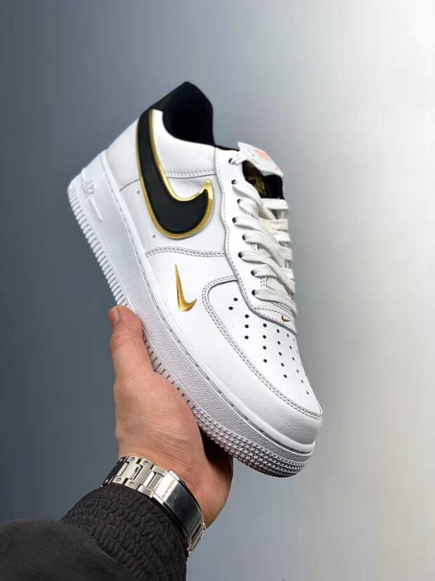 Nike Air Force 1 07 DA8481-100 White Black Gold – Men Air Shoes